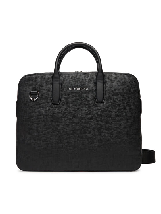 

Сумка для ноутбука Th Business Leather Computer Bag AM0AM13642 Tommy Hilfiger, черный