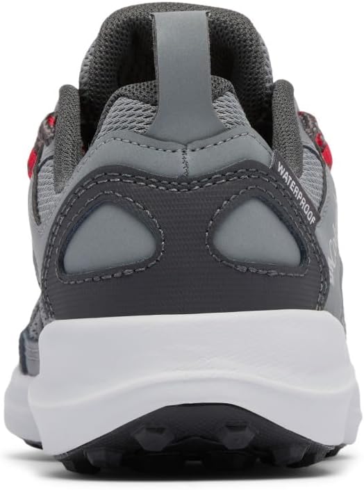 Водонепроницаемые унисекс-детские кроссовки Columbia Peakfreak Rush, Titanium Grey Steel/Mountain Red — фото 3