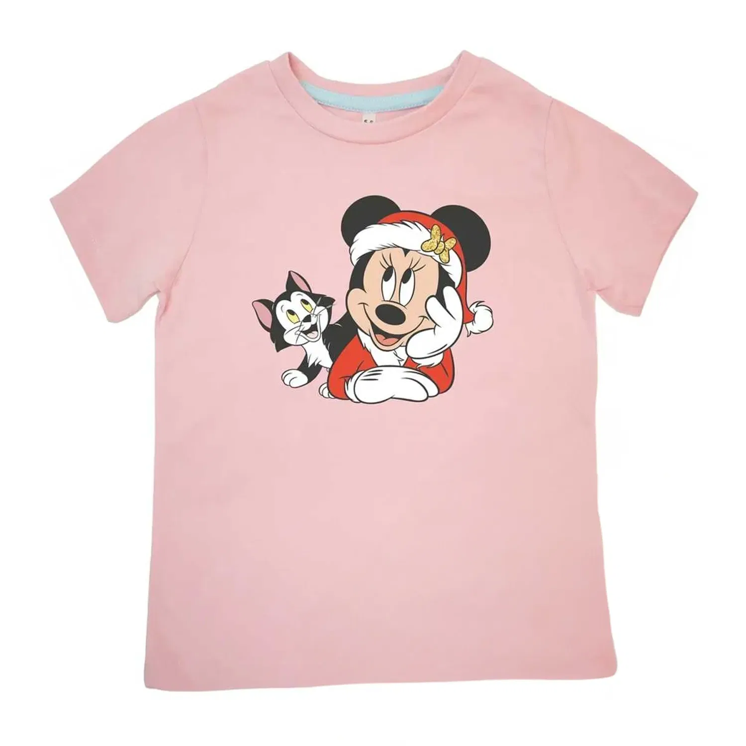 Пижама Minnie & Figaro с принтом сердец Disney, бледно-розовый — фото 2