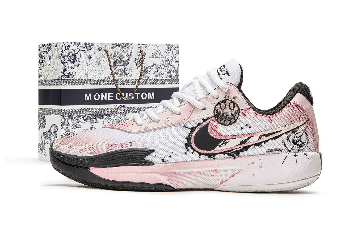 

Баскетбольные кроссовки Air Zoom G.T. Cut Academy Basketball Shoes Unisex Low-Top Black/White/Pink Nike