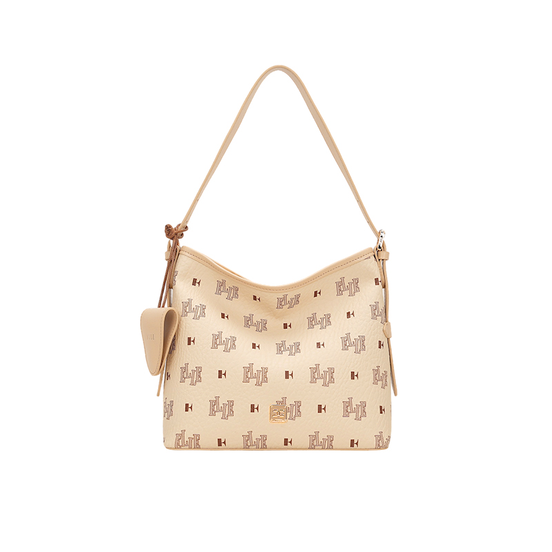 

ELLE Плечевая сумка из ПВХ Regular Women's Oat Apricot/Cognac