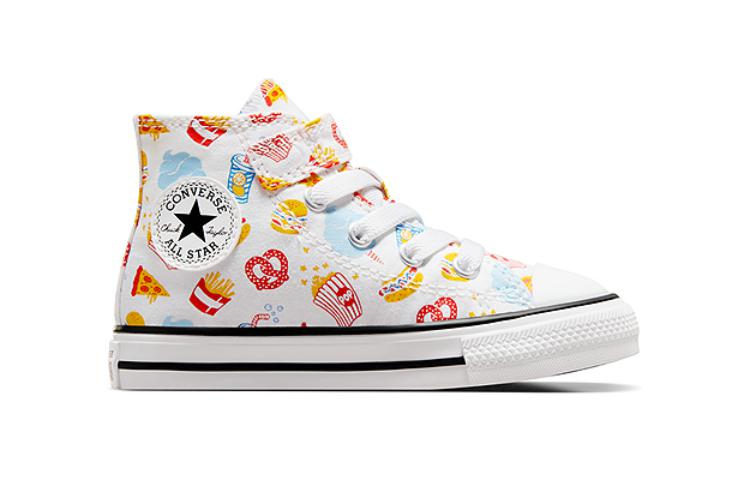 Кроссовки Chuck Taylor All Star EasyOn High TD 'Snacks' Converse, белый/красный/желтый — фото 2