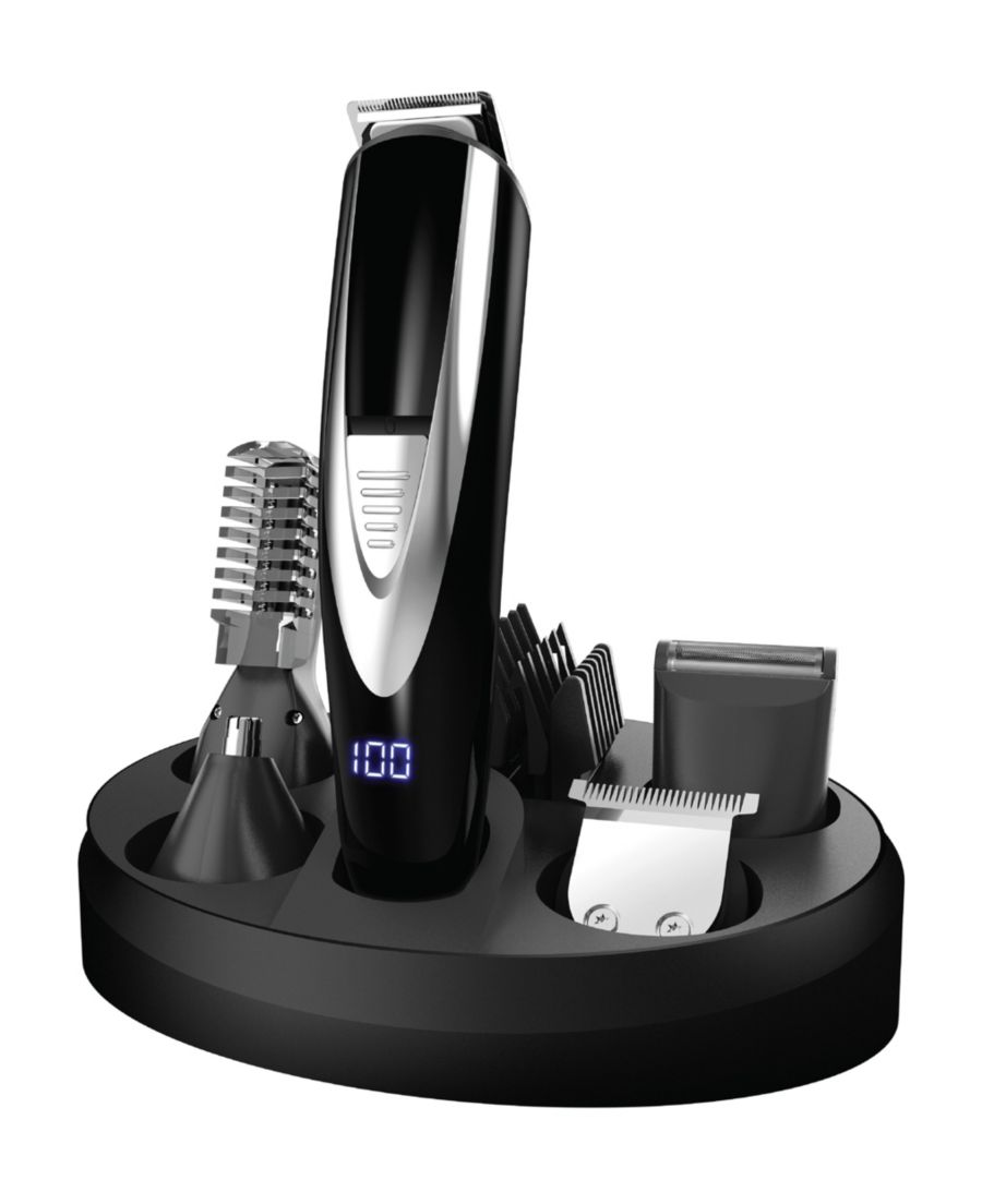 

Набор для ухода за собой из 16 предметов Perry Ellis, цвет black/silver