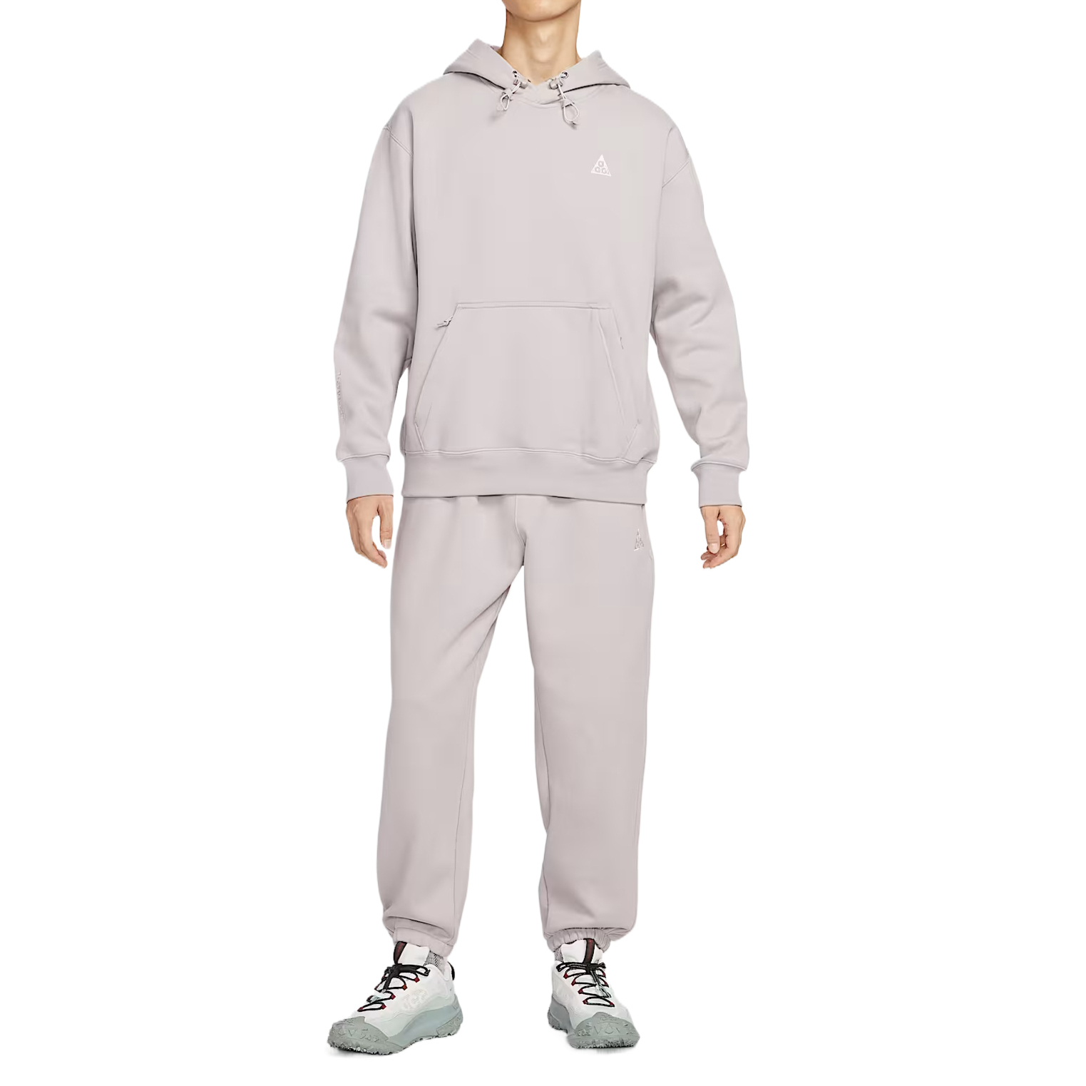 Nike Толстовка ACG мужская в цвете Preppy Gray/Soccer Gray/Summit White — фото 4