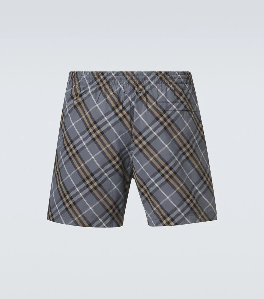 Плавки Burberry Wave синий Ip Check, в клетку, синий — фото 4