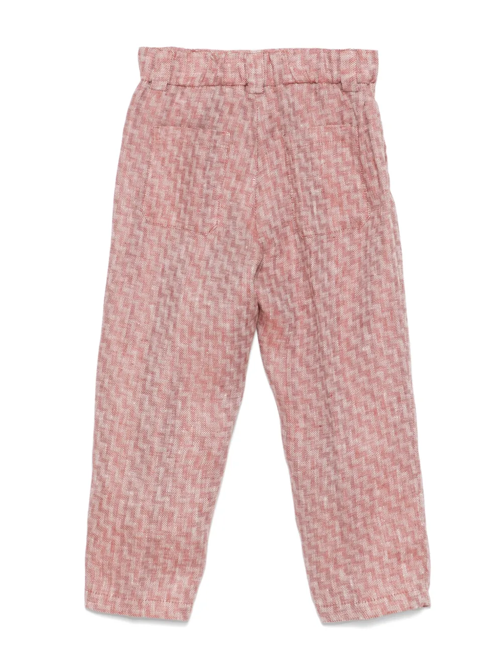 Зауженные брюки Missoni Kids, красный — фото 2