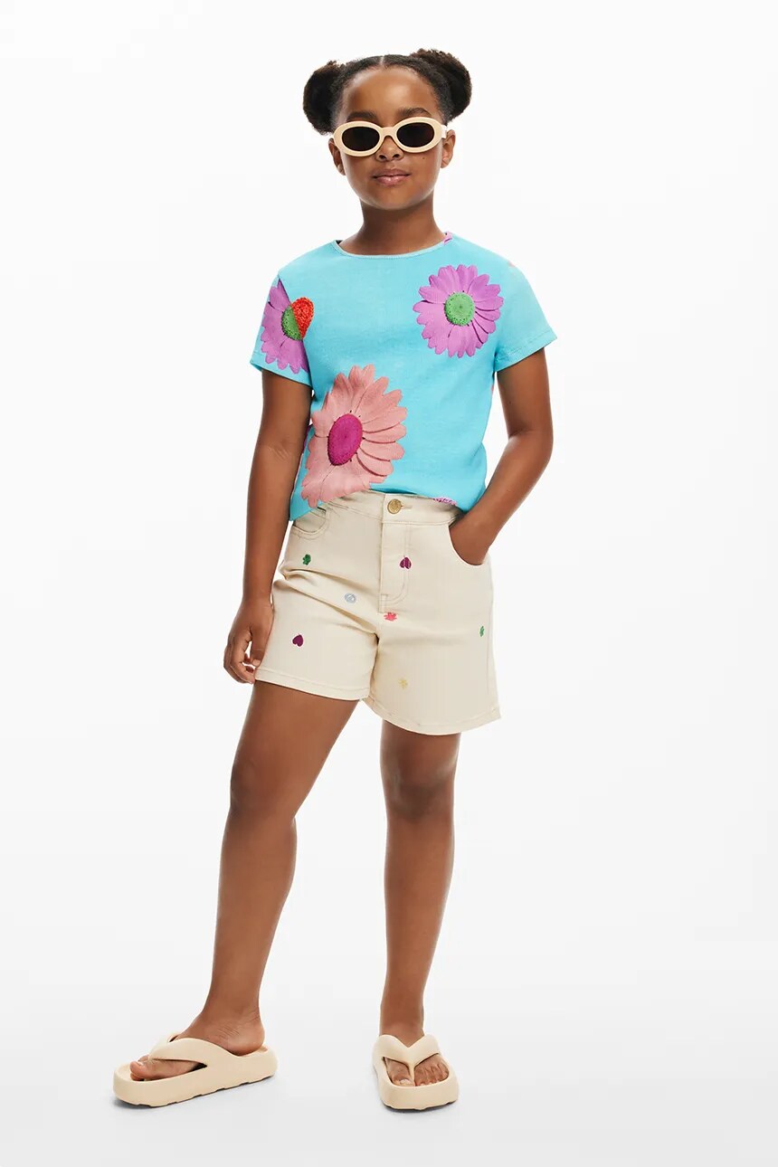 

Джинсовые шорты для детей Desigual, бежевый
