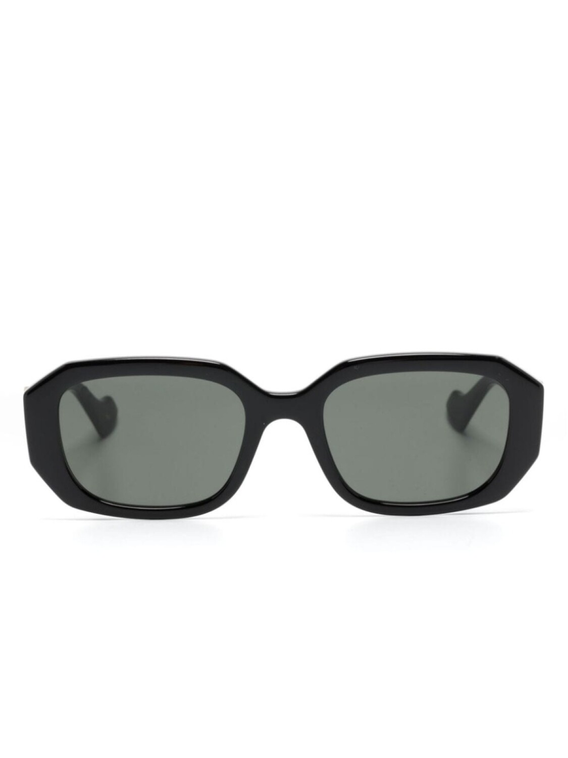 

Gucci Eyewear солнцезащитные очки в геометричной оправе с декором Double G, черный