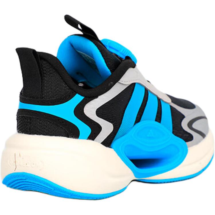 Кроссовки Galaxy Slip с низкой подошвой и амортизацией для детей Adidas, синий/черный — фото 4