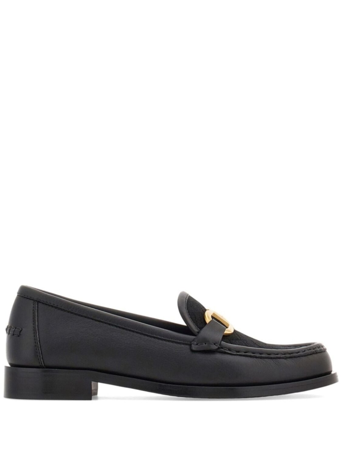 

Ferragamo лоферы с декором Gancini, черный