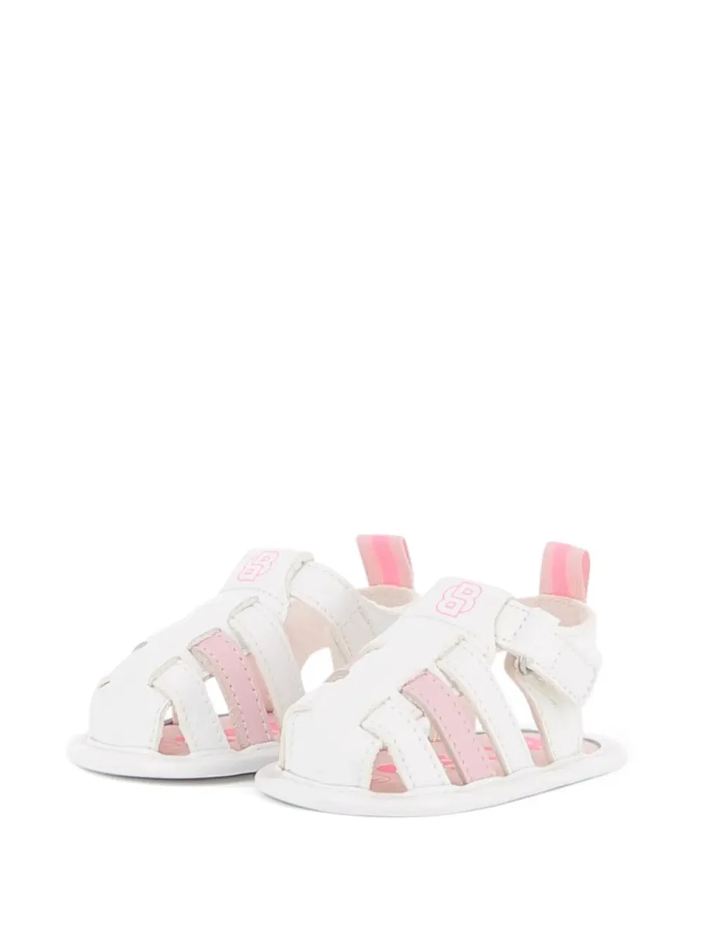Сандалии с логотипом Boss Kidswear, белый