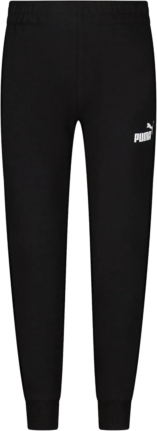 Детские спортивные штаны Puma с логотипом Core Logo, черно-белый