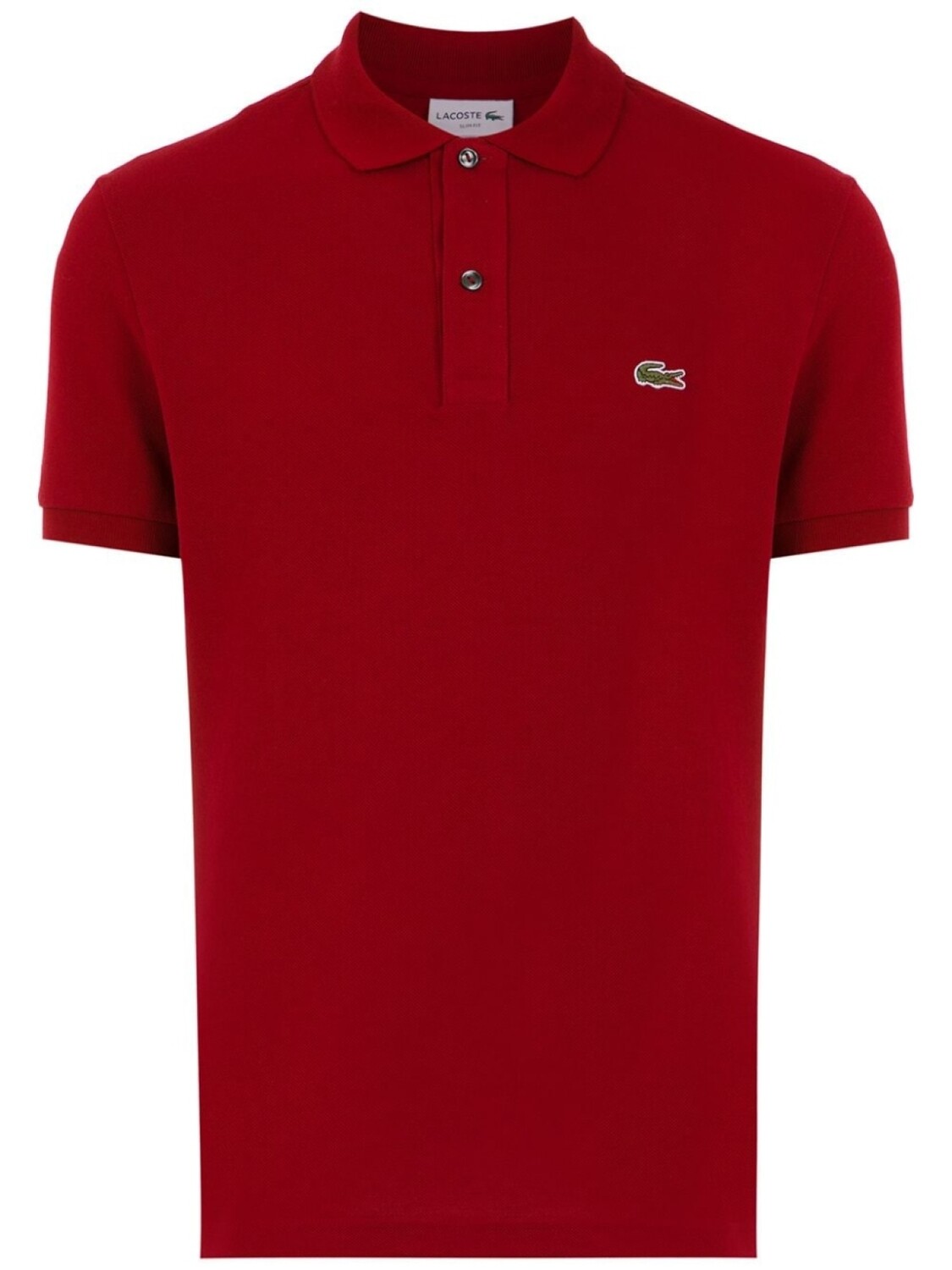 Lacoste рубашка поло с нашивкой-логотипом, красный