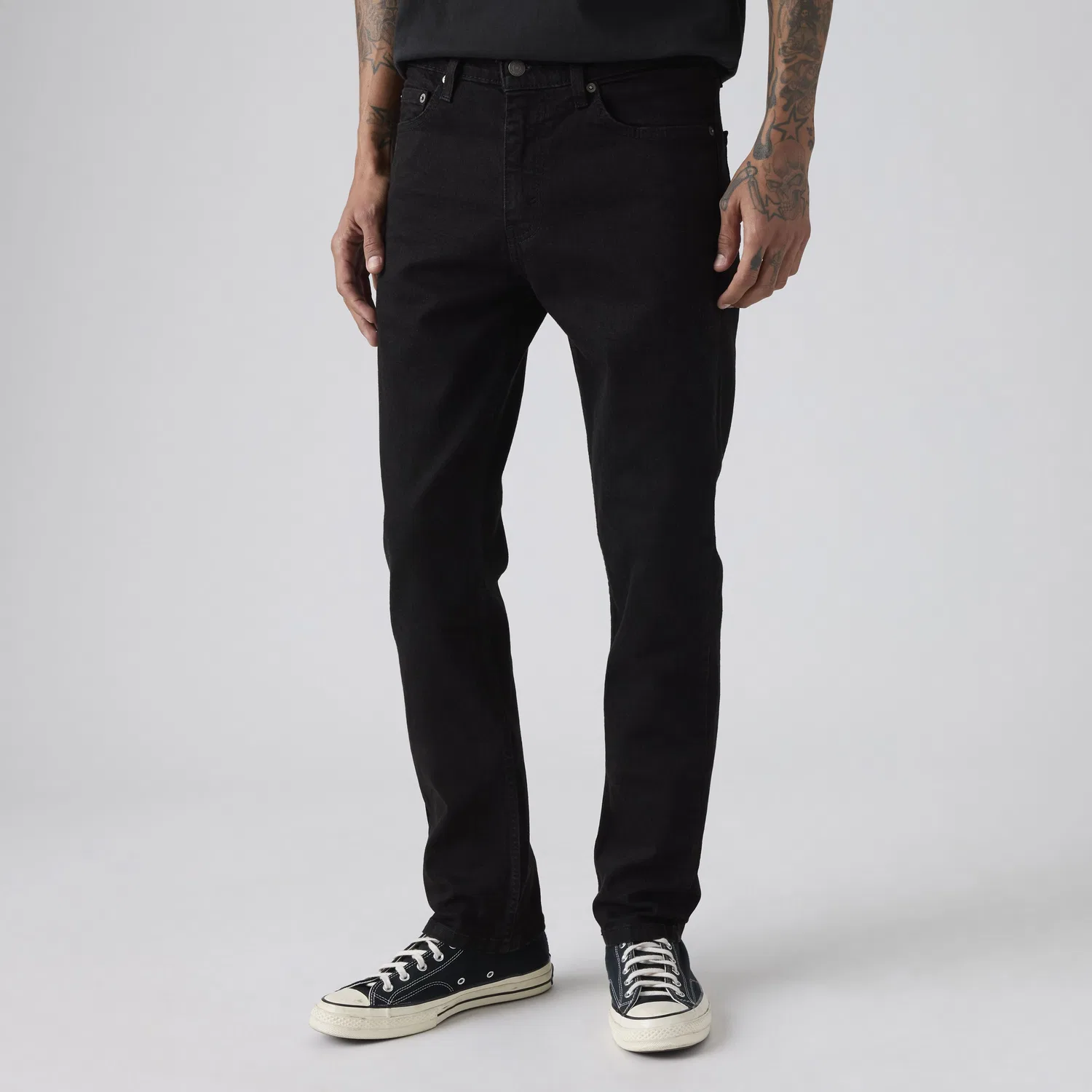 Мужские джинсы 511 Slim Levi's, классический чёрный деним — фото 2