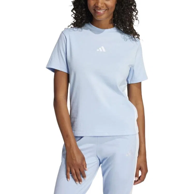 Футболка женская синяя с круглым вырезом Adidas, Blue