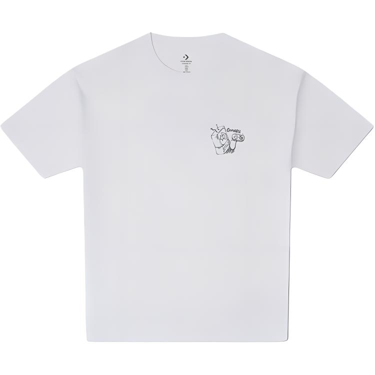 

Converse Футболка мужская белая, Белый, Converse Футболка мужская белая