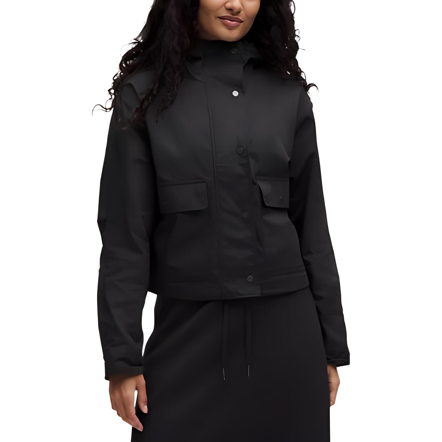 

Lululemon Короткий ветровка тренч женский, Black