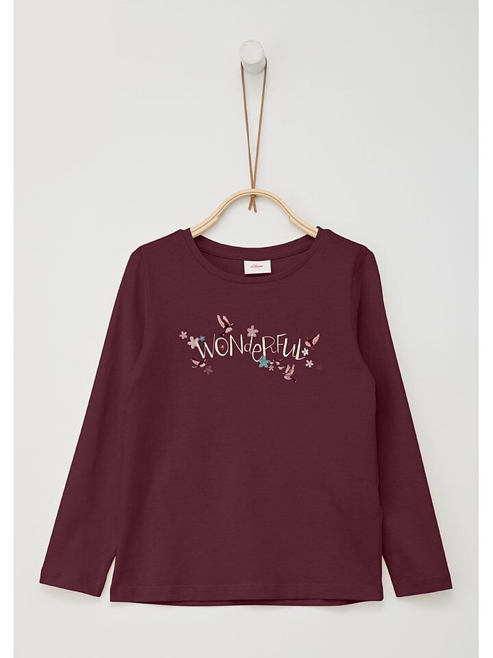 

Лонгслив s.Oliver Longsleeve, бордо