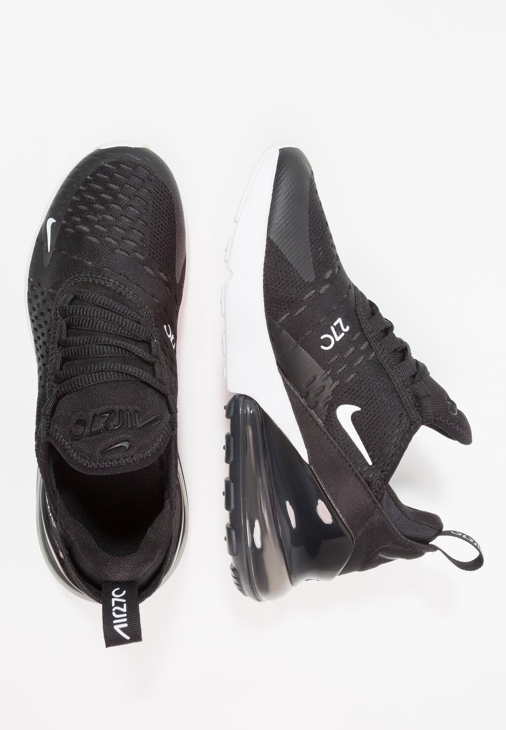 Низкие кеды Nike Air Max 270 (Gs) Nike, цвет black/white/anthracite — фото 3
