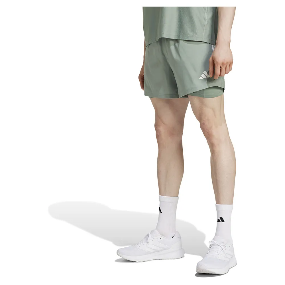 

Шорты adidas Own The Run Climacool 2in1, зеленый