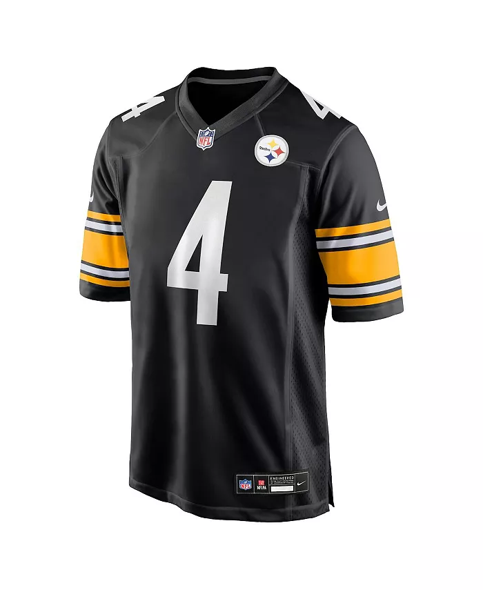 Мужская игровая футболка DK Metcalf Black Pittsburgh Steelers Nike — фото 2
