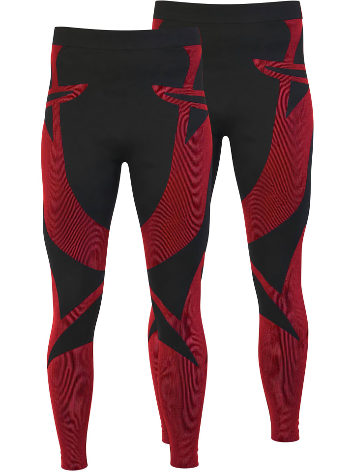 

Normani 2 комплекта мужского термобелья, длинные лыжные трусы, черно-красные