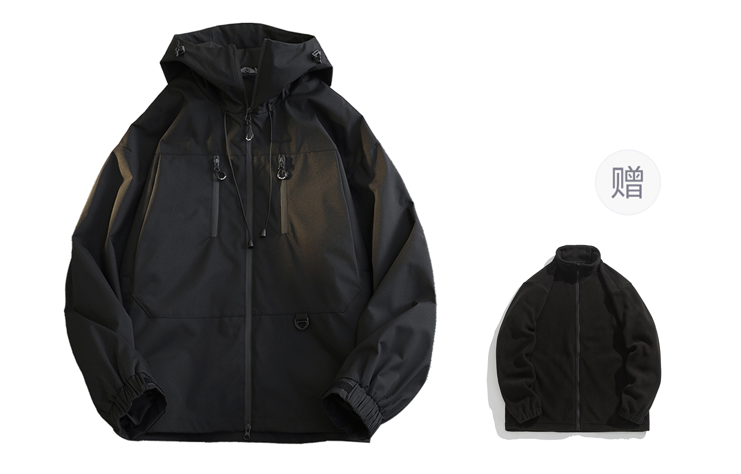 

WARRIOR Куртка Huichao Wings Collection Унисекс, Black (3-in-1), Liner Detachable