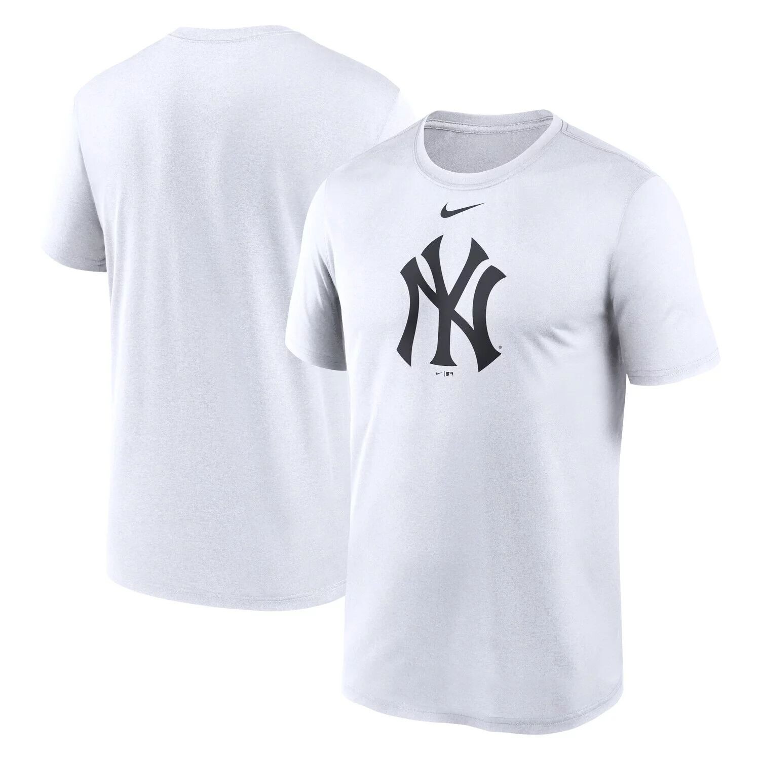 Мужская белая футболка с логотипом Nike New York Yankees New Legend — фото 4