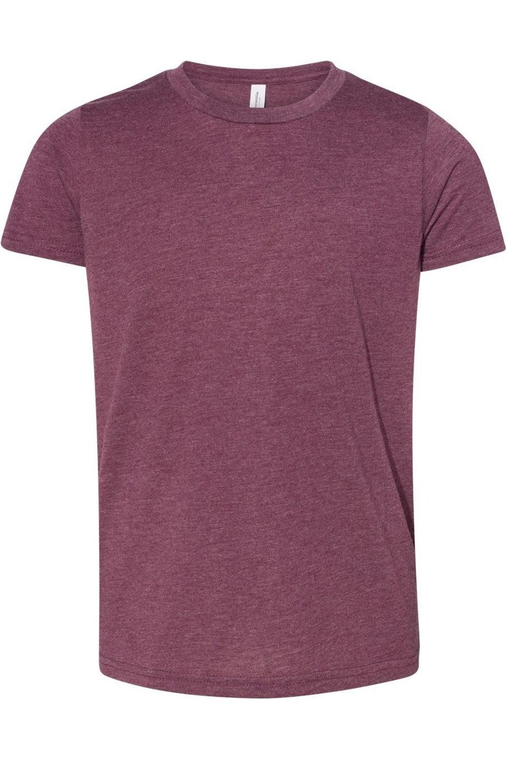 

Футболка BELLA + CANVAS Youth Triblend, цвет maroon triblend