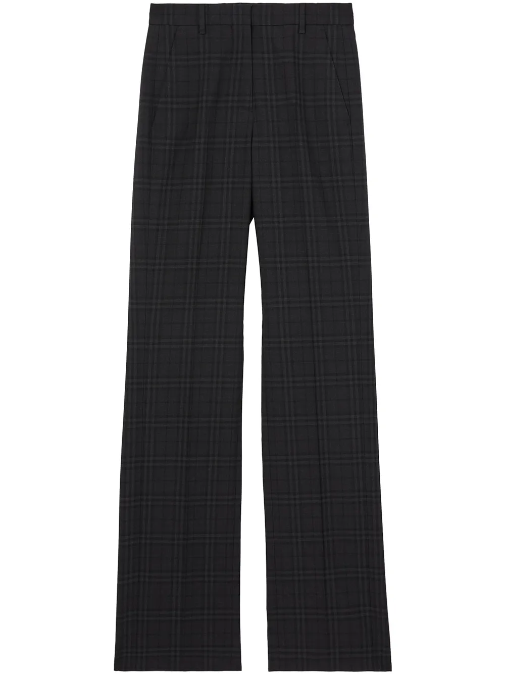 

Клетчатые брюки строгого кроя BURBERRY, черный
