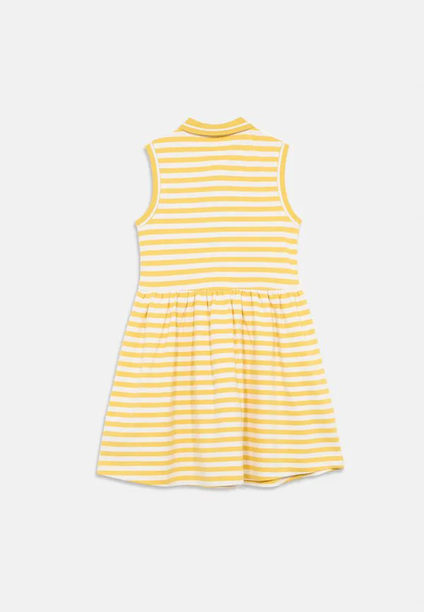 Адаптируемое повседневное платье-поло из пике без рукавов Tommy Hilfiger, Yellow — фото 2