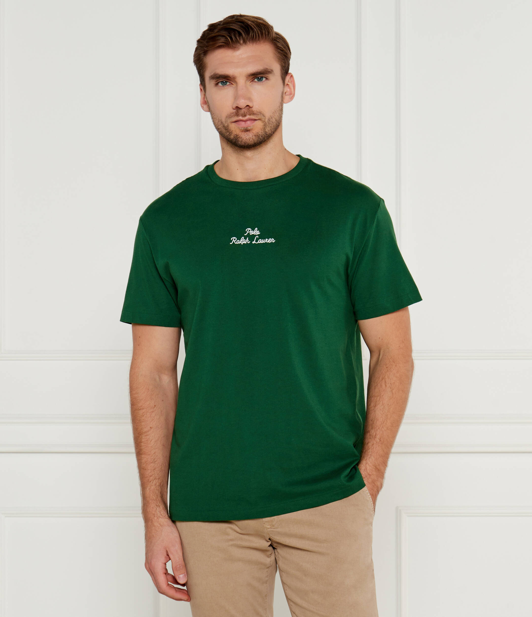 

Футболка POLO RALPH LAUREN Regular Fit, цвет verde bottiglia