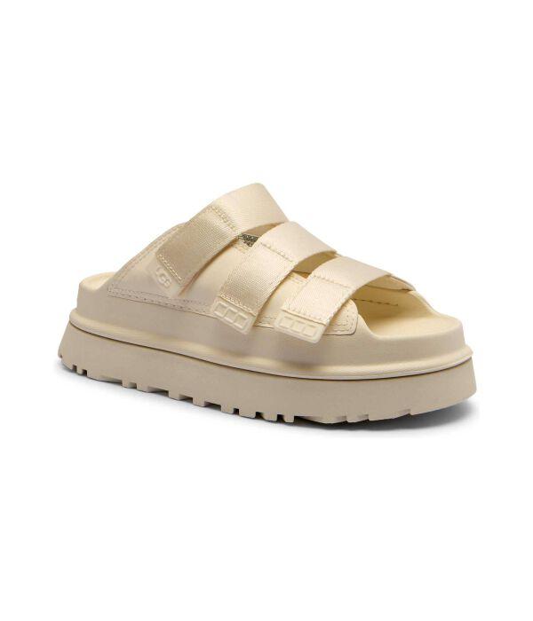 Тапочки с золотистым блеском Ugg, белый