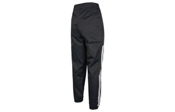 Спортивные штаны (WMNS) adidas Solid Color Side Stripe Printing Elastic Waistband Sports Pants/Trousers/Joggers Autumn Black, черный — фото 2
