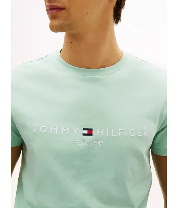 Футболка slim fit Tommy Hilfiger, мятный — фото 4