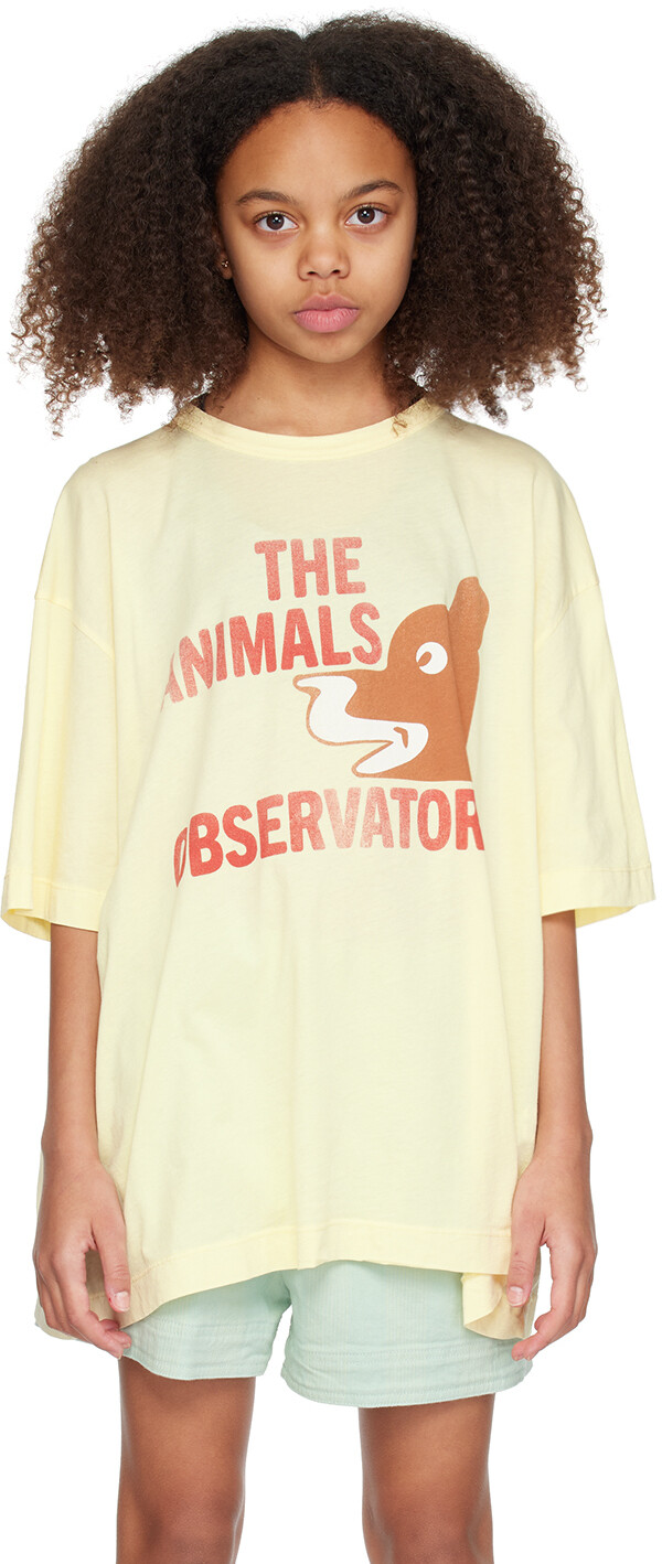 

Детская желтая футболка с изображением петуха The Animals Observatory, Желтый, Детская желтая футболка с изображением петуха The Animals Observatory