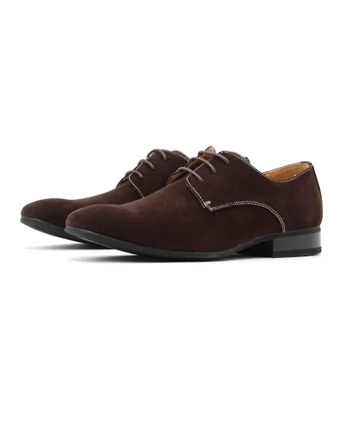 Мужские туфли Plain Shoes (2315) AAA тёмно-коричневые