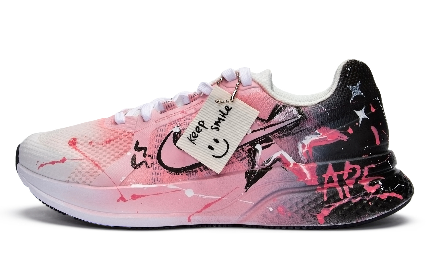 

Nike Беговые кроссовки Run Swift 2 Abrasion Resistant Breathable Low top мужские black pink