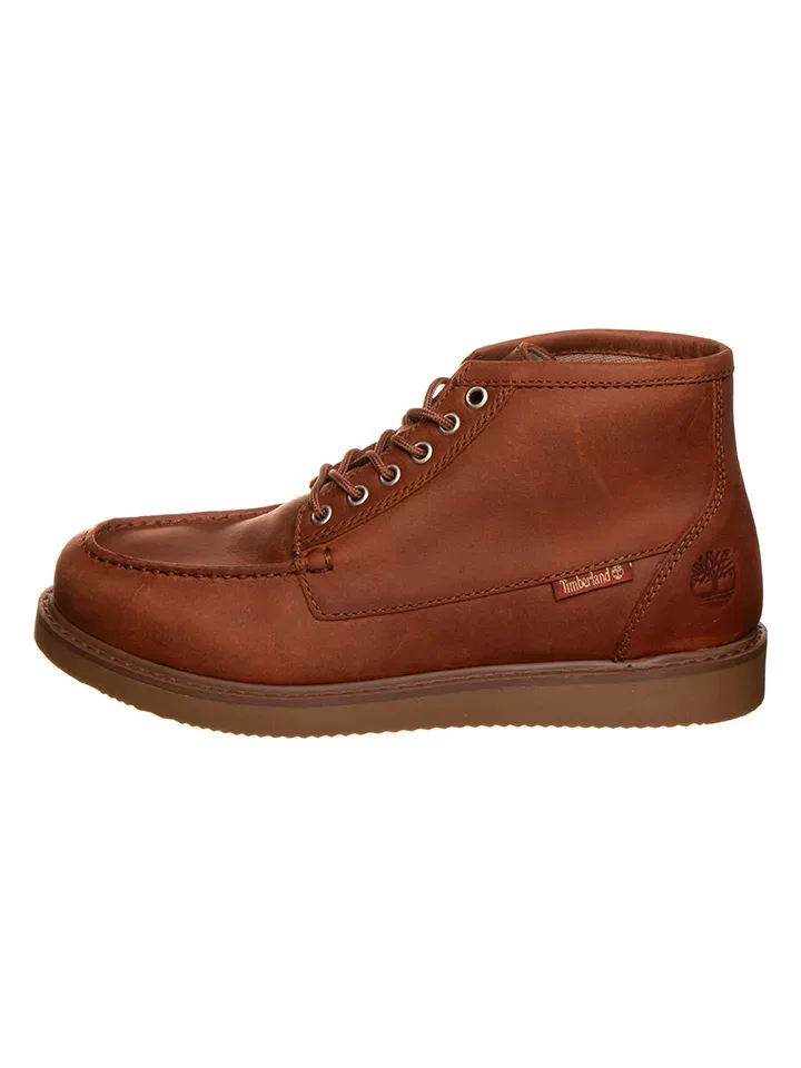 Ботинки из кожи светлокоричневые Timberland