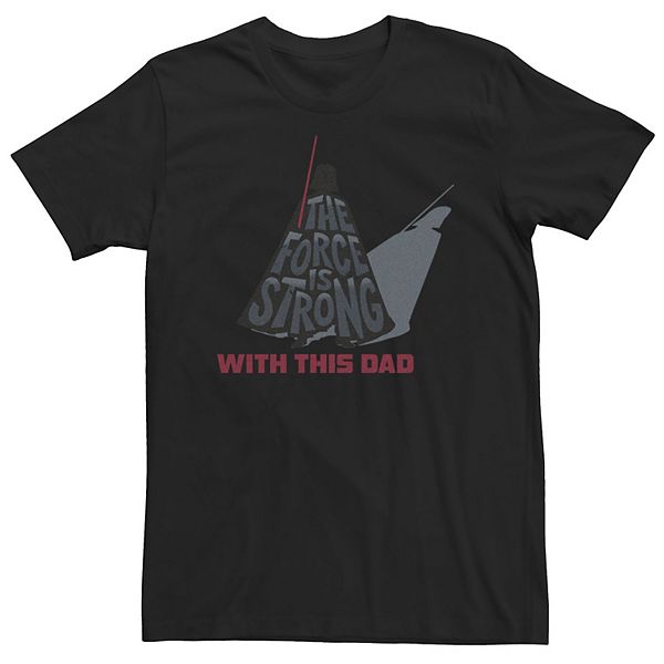 

Футболка Big & Tall Star Wars Darth Vader The Force Is Strong With This Dad Licensed Character