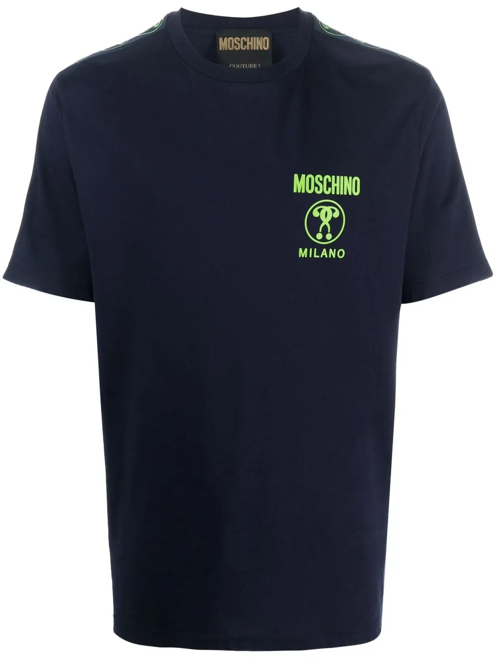 

Футболка с логотипом Moschino, синий