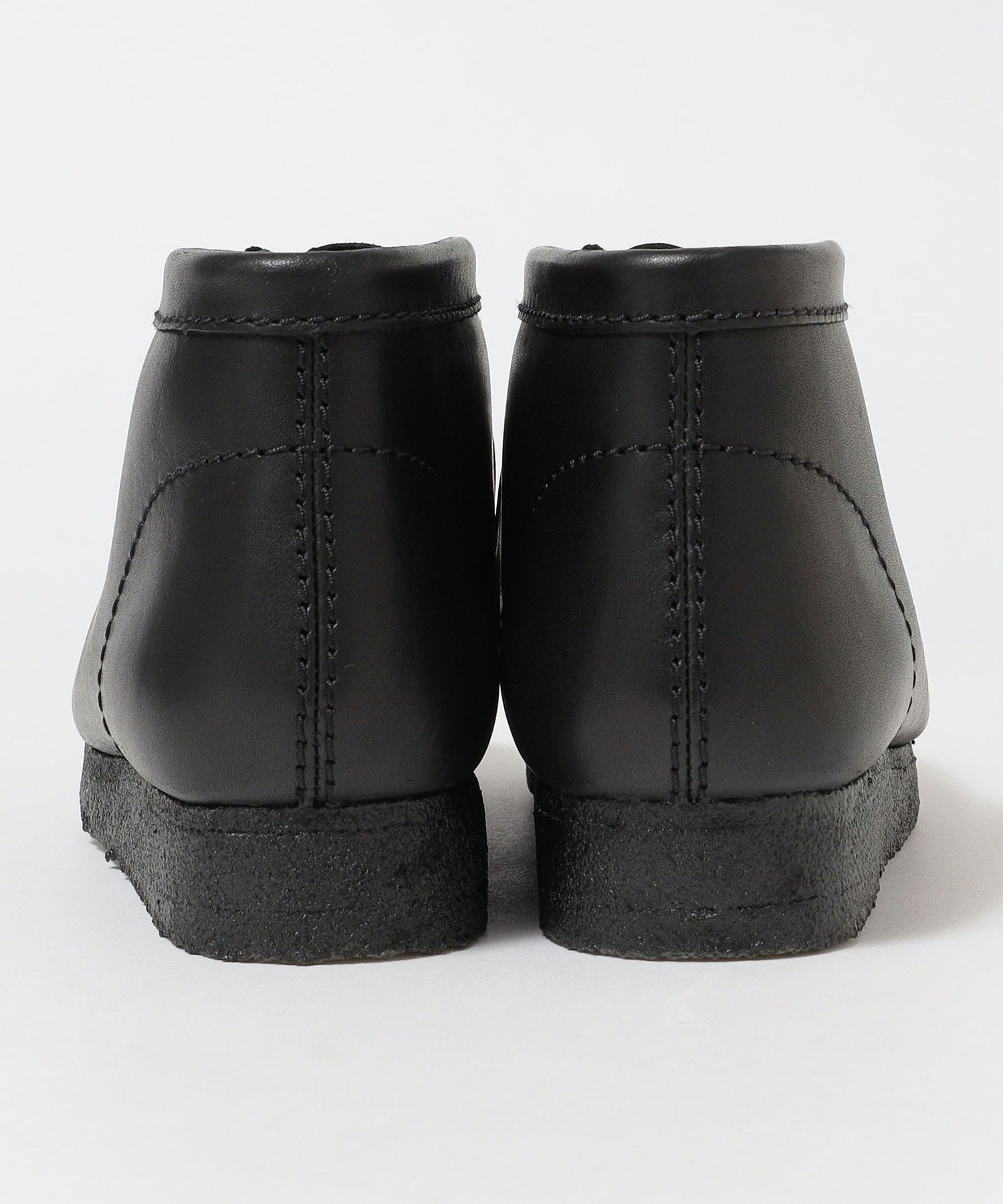 Clarks: Кожаные ботинки Wallabee Ships Men, black — фото 3