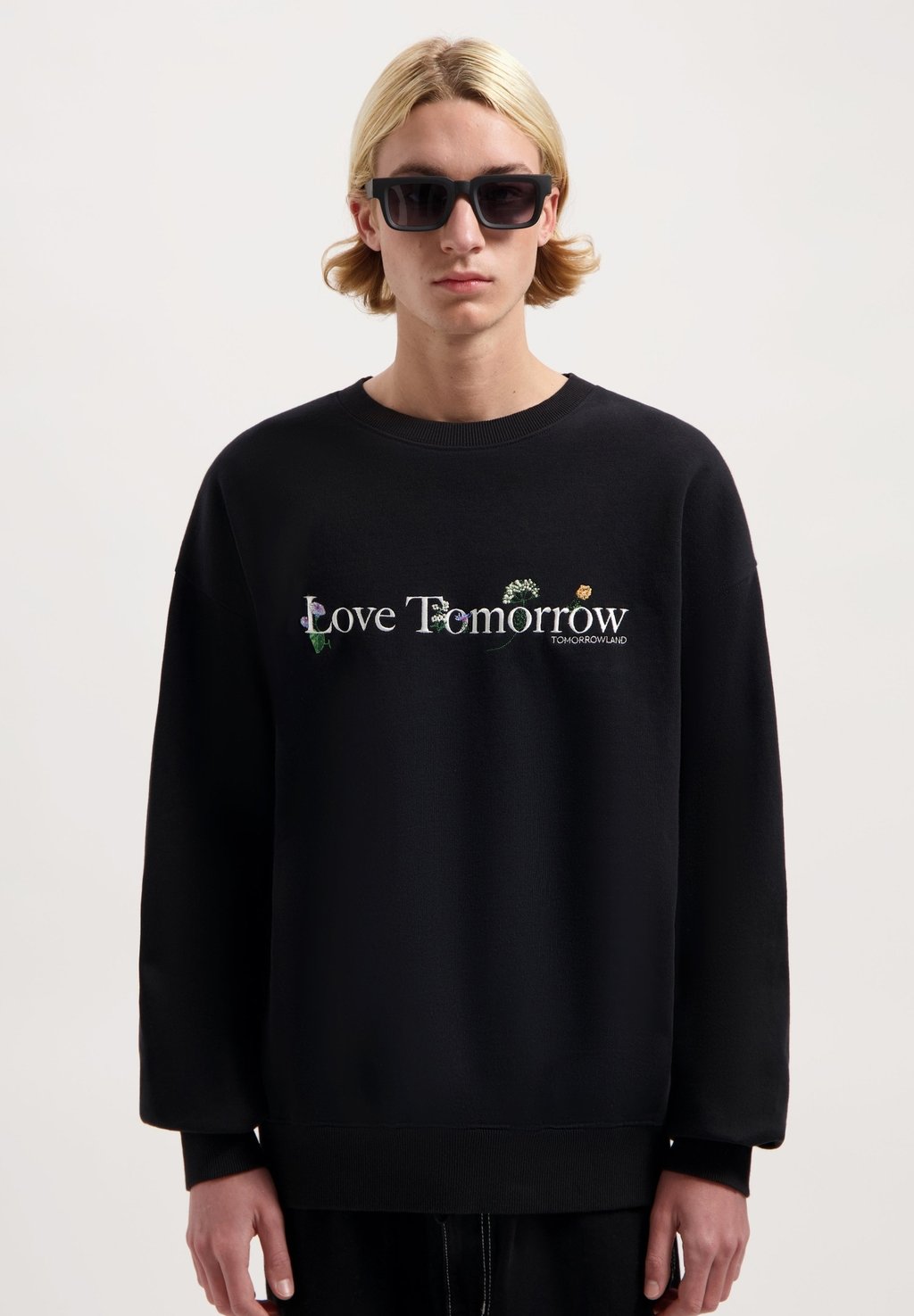 

Толстовка FLOWER SLOGAN Tomorrowland Store, черный