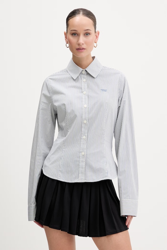 

Хлопковая рубашка Guess Jeans, синий