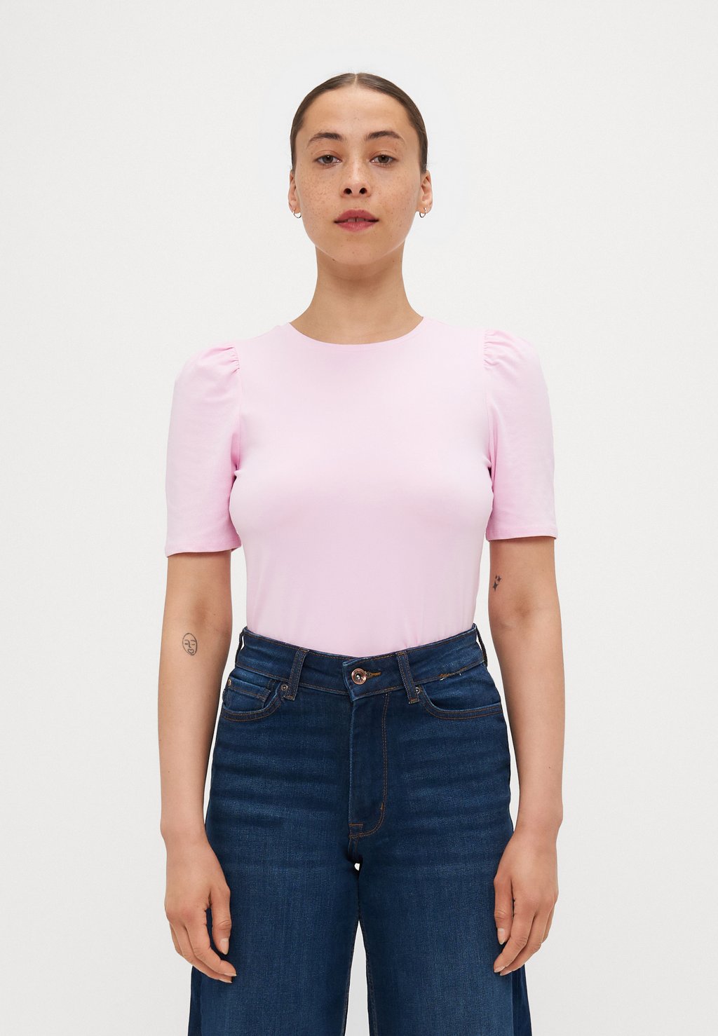 

Базовая футболка ONLLIVE LOVE PUFFTOP ONLY Petite, розовый