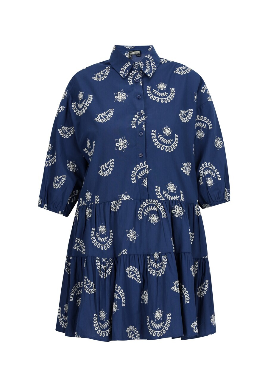 

Платье рубашка DreiMaster Vintage Shirt Dress, морской синий