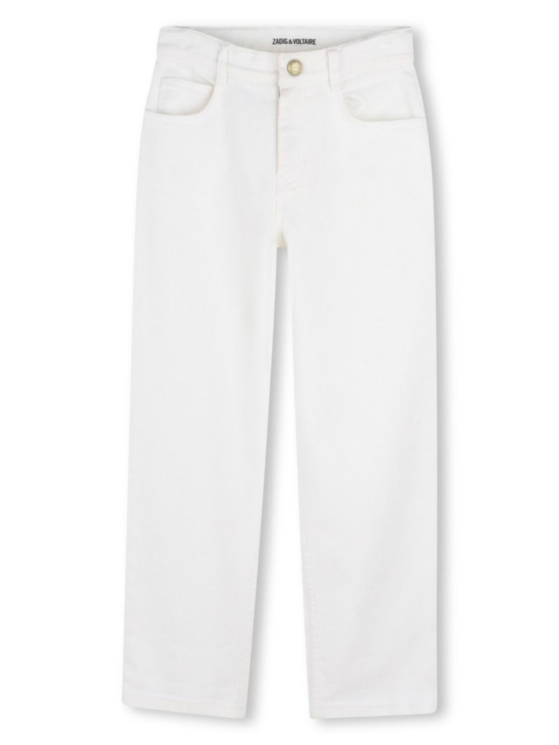 

Zadig & Voltaire Kids джинсы с вышитым логотипом, белый