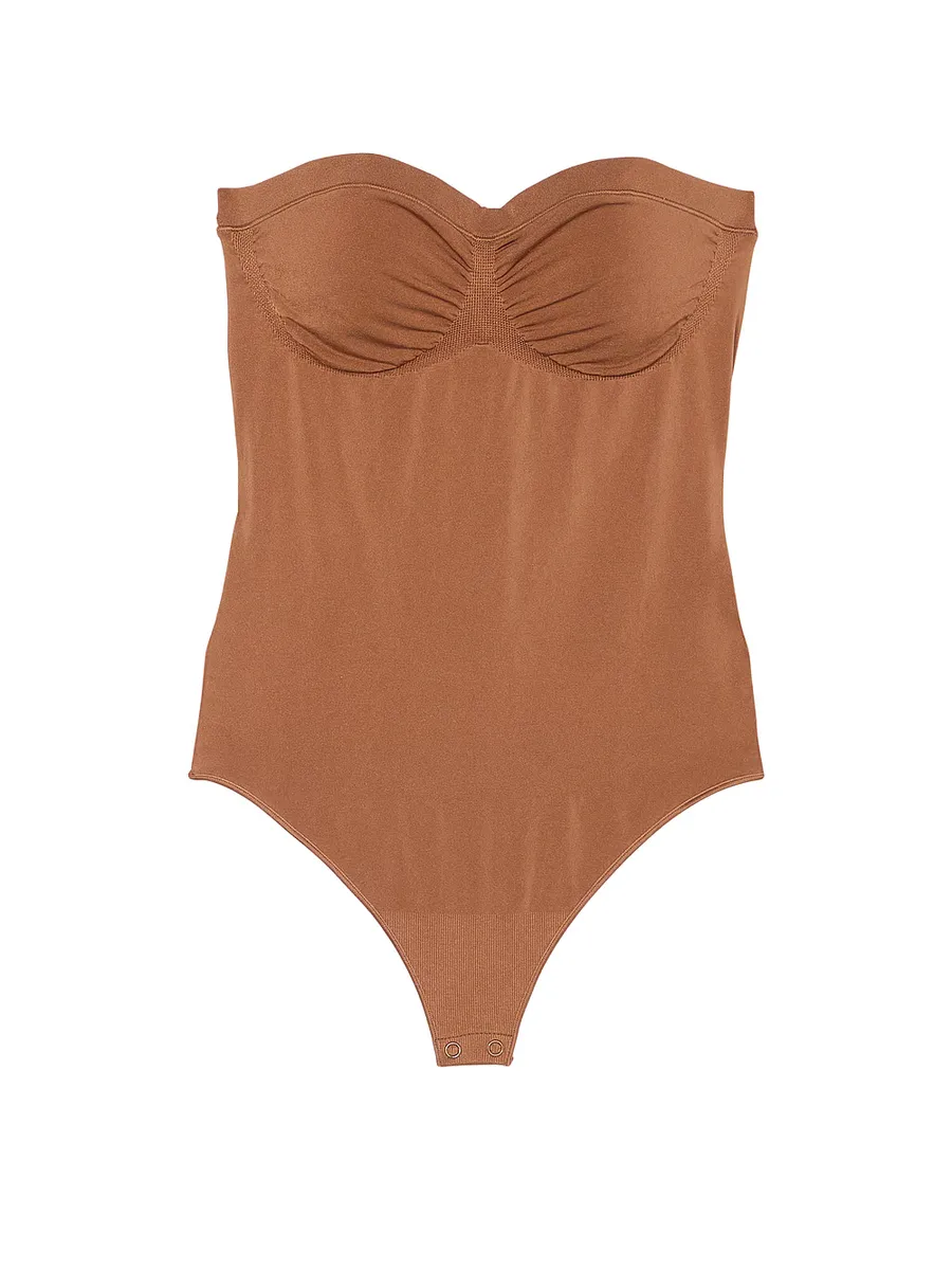 Боди без бретелек Seamless Shaping Victoria'S Secret, цвет Caramel — фото 3