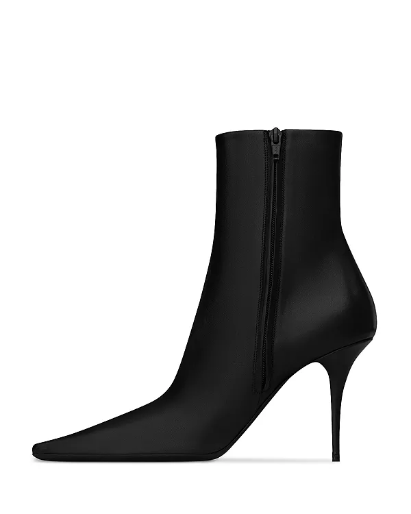 Женские ботильоны Ashley из гладкой кожи Saint Laurent, черный — фото 4