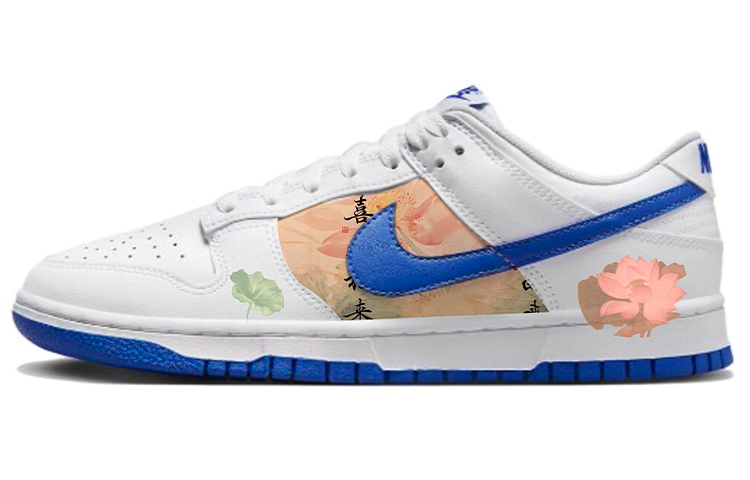 

Кроссовки Nike Dunk Skateboarding Shoes Men Low-top Blue/black, синий